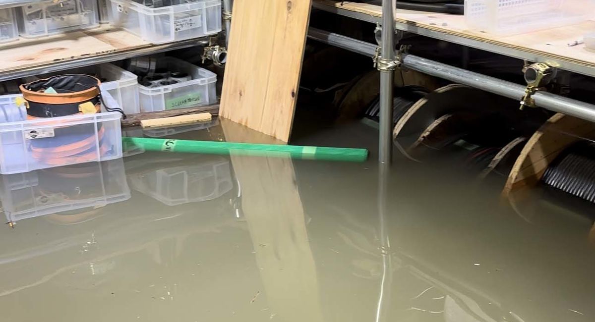 倉庫浸水（一部）