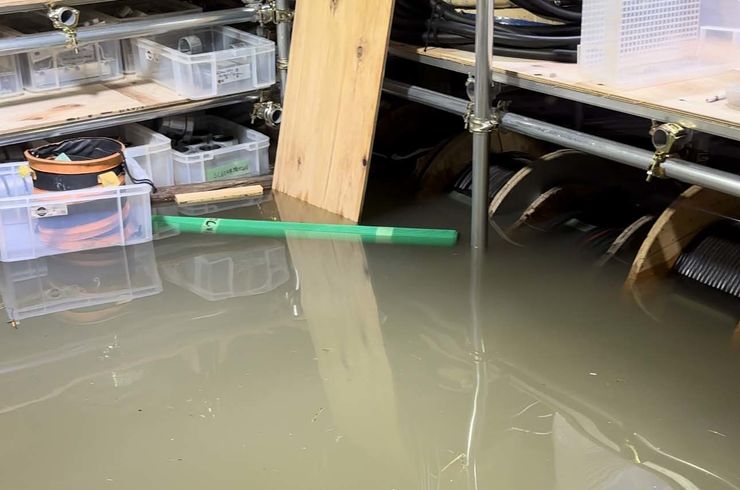 倉庫浸水（一部）